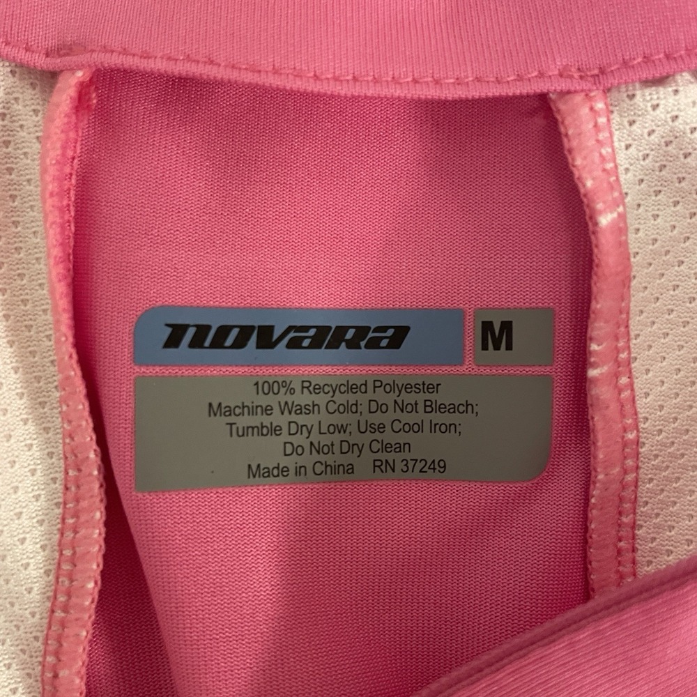 Novara Cycling Jersey Womens M Reflective Short Sleeve 1/4 Zip Breathable - Picture 7 of 7
